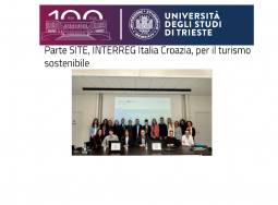 Parte SITE, INTERREG Italia Croazia, per il turismo sostenibile